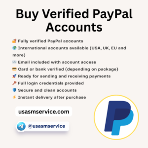 Buy Verified PayPal Accounts